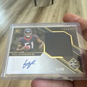 New Listing2023 Panini Limited Will Anderson Jr Rpa /99 Houston Texans 51/99 jersey match