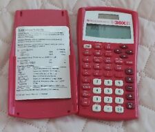 Vintage Pink Texas Instruments TI-30XIIS Calculator Case Card 2003