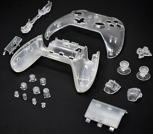 Clear Xbox One S Controller Shell & Buttons Kit Parts Housing Mod transparent