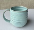 Pretty Blue Turquoise Handmade signed Pottery Mug