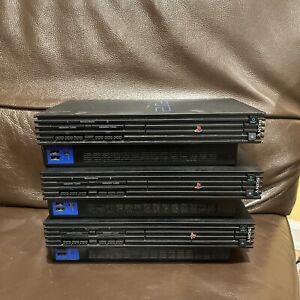 Lot of 3 Sony PlayStation 2 PS2 Fat Systems Console Only AS-IS for Parts/Repair