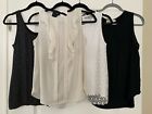 Selling a Group of Four Ann Taylor LOFT Sleeveless Tops, XS - S, Gently Worn