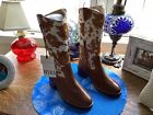 MYRA Cowhide And Tooled Leather Boots Women’s Size 7
