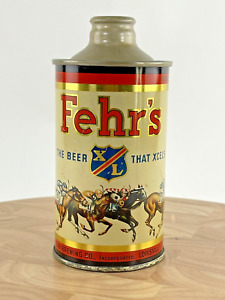 Vtg Fehr’s brewing co X/L crowntainer cone top beer can j spout horses Kentucky