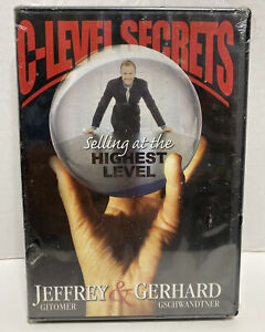 C-Level Secrets Selling at the Highest Level DVD Jeffrey Gitomer Gschwandtner