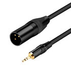 3.5mm 1/8 Inch TRS Male To XLR Male Balanced Microphone Cable B38