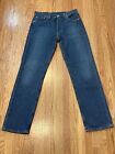VINTAGE Levis 501 xx Blue Denim Jeans Mens 34x34 (33x33)Made In USA 2002 Y2K
