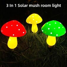 Outdoor Solar Garden Lights Cute Mushroom Shape Decorative Lamp LED Waterproof