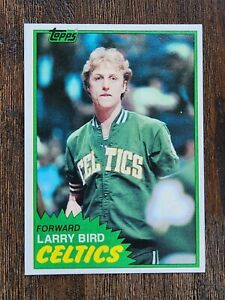 Larry Bird 1981 Topps  # 4 NR-MINT  First Solo Card🔥🏀🔥🏀 ISU