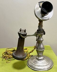 New ListingAntique 1900�s  Nickel PotBelly Candlestick Telephone Rare Western Electric 229