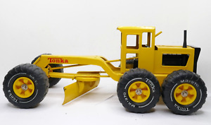 Vintage Tonka Road Grader Scraper MR-970 Yellow Construction Vehicle