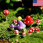 20PCS Mushrooms Fairy Garden Miniatures Accessories Craft DIY Micro Landscape US