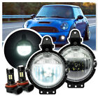 Pair LED Fog Light Bumper Driving Lamp for 07-15 Mini Cooper R55 R56 R57 R58 R59 (For: Mini)
