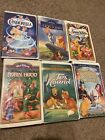 New ListingDisney 6 VHS Masterpiece Collection Lot Lion King Cinderella Snow White + More