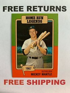 1986 Big League Chew Home Run Legends #6 Mickey Mantle New York Yankees MLB HOF