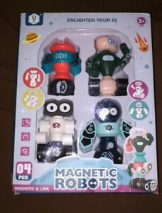 Magnetic Robots Magnetic & Link 4 pieces Enlighten Your IQ MAGNETIC ROBOTS New