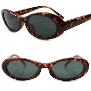 Old School Classic True Vintage 70s 80s Deadstock Tortoise Frame Oval Sunglasses