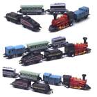 6 in 1 Diecast Steam Train Locomotive Carriage Pull Back Model Education Toy  h