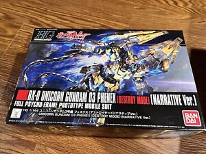 Gundam Bandai HG RX-0 Unicorn Gundam 03 Phenex Destroy Mode NEW US Seller