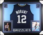 Ja Morant Signed/Autographed Custom Jersey in 35x43 Frame  - Beckett/BAS