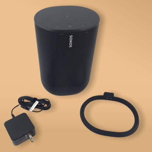 Sonos Move S17 Smart Wi-Fi Bluetooth speaker w/ wireless charging base #GP8880