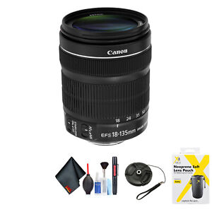 Canon EF-S 18-135mm f/3.5-5.6 is STM Lens for Canon EF-S Mount + Accessories (In