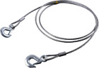TiCoast Steel Winch Cable, 3/8 x 13ft, Wire Rope with Hook, 11023lb Breaking for