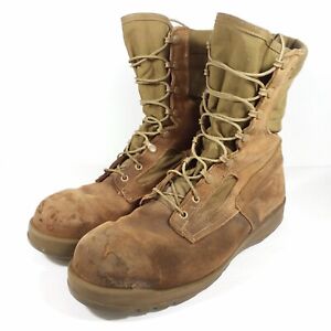 USMC Belleville Steel Toe Combat Boots ASTMF EH Leather HotW Vibram Men's 11.5W