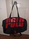POLO Ralph Lauren Duffle Bag Red & Black w/zipper, Brand New