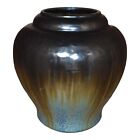 Fulper 1917-23 Arts And Crafts Pottery Black Blue Flambe Glaze Ceramic Vase 591