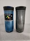 2 Contigo 16oz Travel Tumbler Insulated Stainless Steel Leak-Proof Snapseal Lid