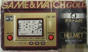 Nintendo CN-07 Helmet Game & Watch Gold Alarm function w/box 1981 Made in Japan