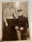 CABINET Card  SOLDIER AND WOMAN MILITARY 6 X 4