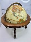 Vintage Replogle World Classic 12” Diameter Globe on Wooden Stand  DOES NOT SPIN