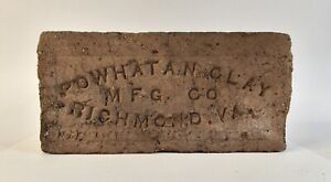 New ListingAntique Powhatan Clay Mfg Co Brick Paver Richmond, VA Historical Collectible