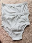 VTG 2 Pair Men’s Underwear St Michael White Y Front Brief Sz M 33-35 100% Cotton