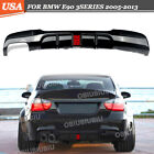 Gloss Black F1 Style For 2005-2013 BMW E90 325i 328i M Sport Rear Diffuser Lip (For: BMW)