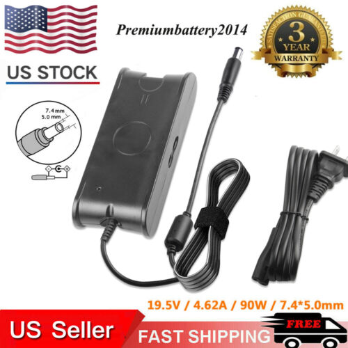 90W 19.5V 4.62A PA-12 AC Adapter Charger Power Supply Battery For Dell Laptop