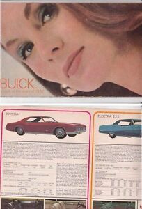 1967 BUICK Range US Brochure - Unfolds to Huge Chart RIVIERA GS400 ELECTRA etc
