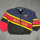 Vintage Wrangler Sport Windbreaker Mens Medium Multicolor Extreme Spellout 90s