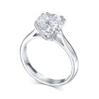 Diamond Engagement Ring VVS2 E Round 3 Carat Lab Created IGI Certified Special