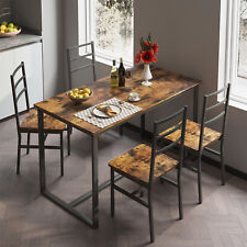 5 Piece Dining Tables Set Tables w/ 4 Chairs Home Kitchen Breakfast Furniture US