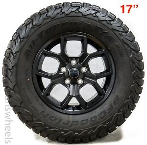 5 2024 Jeep Wrangler Gladiator 17” Black Factory OEM Wheel Rims BFG KO2 Tires