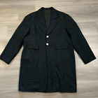 Wah Maker Coat Mens Size 52 Wool Black 2 Button USA Made