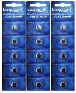 15 Loopacell 1/3N Battery Replacement for DL1/3N CR1/3N 3V Lithium Batteries