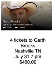 Garth Brooks concert tickets