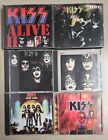 Kiss CD LOT Dynasty ALIVE I & II Self Titled LOVE GUN Psycho Circus PAUL STANLEY