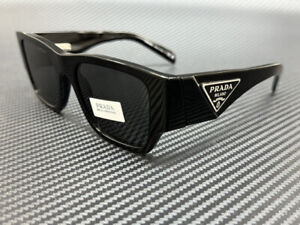 PRADA PR 10ZS 1AB5S0 Black Grey Men's 54 mm Sunglasses