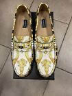 Men’s Authentic “Versace”leather Loafers Broque  Pattern-size 12-worn Once