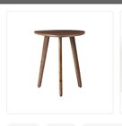 MH LONDON Armstrong 16”x16”x18” Walnut Triangle Solid Mango Wood End Table